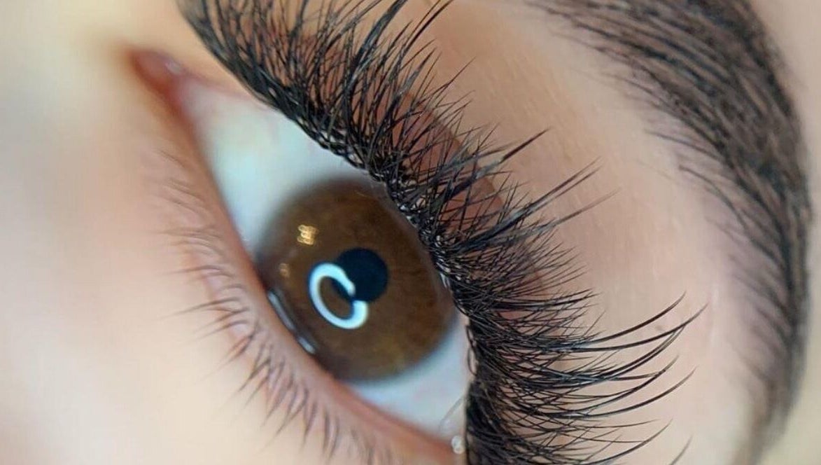 Russian volume lash extensions — full and fluffy